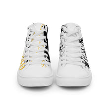 Load image into Gallery viewer, TSW Limited Edition* White STATEMENT High Tops (men sized)