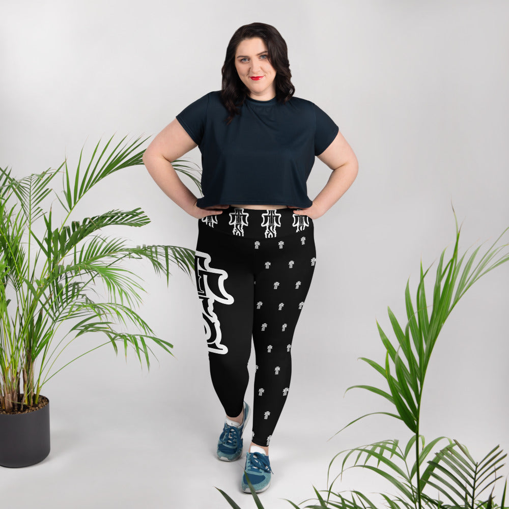 Curvy Tatted Allover Leggings