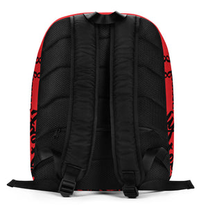 TS Tatted Red Minimalist Backpack