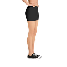 Load image into Gallery viewer, TS Stamp Stretch Shorts-Black