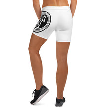 Load image into Gallery viewer, TS Stamp Stretch Shorts-White