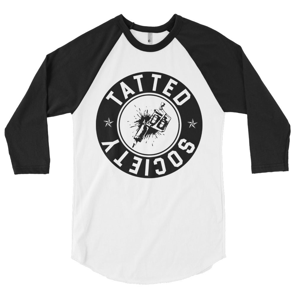 Ink Spill 3/4 sleeve raglan shirt