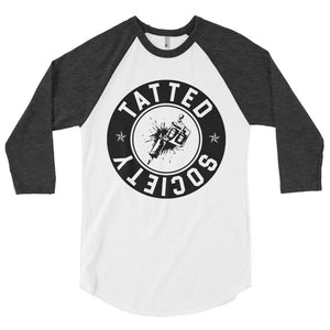 Ink Spill 3/4 sleeve raglan shirt