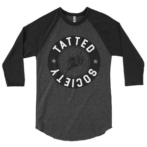 Ink Spill 3/4 sleeve raglan shirt