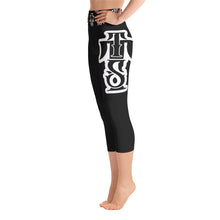 Load image into Gallery viewer, Tatted Black Capri Leggings